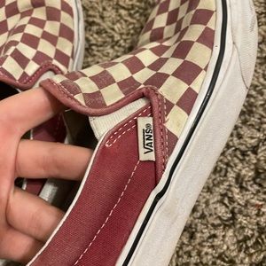 LIGHLTY WORN CHECKERED VANS!!!!!